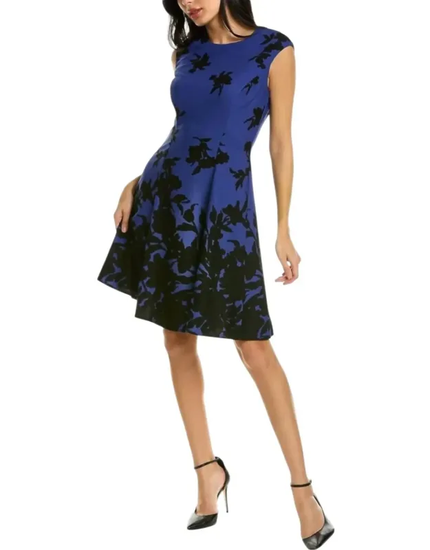 Floral Print Fit & Flare Dress