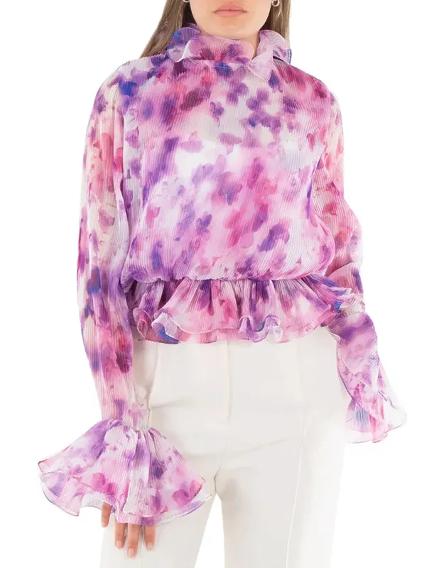 Chiffon Ruffle Top