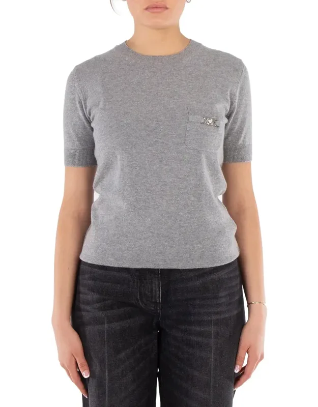Medusa 95 Cashmere-blend Knit T-shirt
