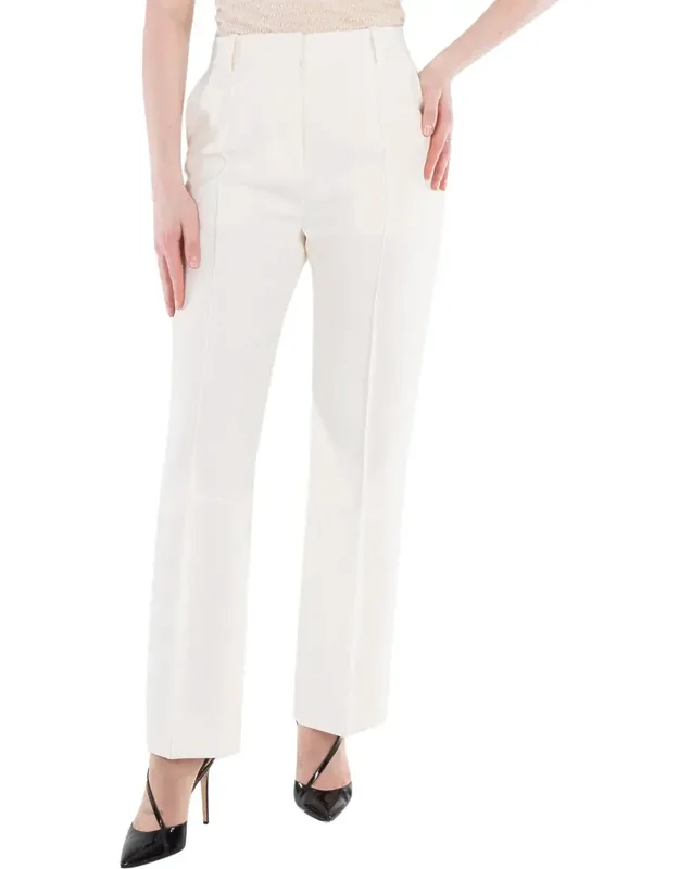 Cotton-blend Tailored Trousers