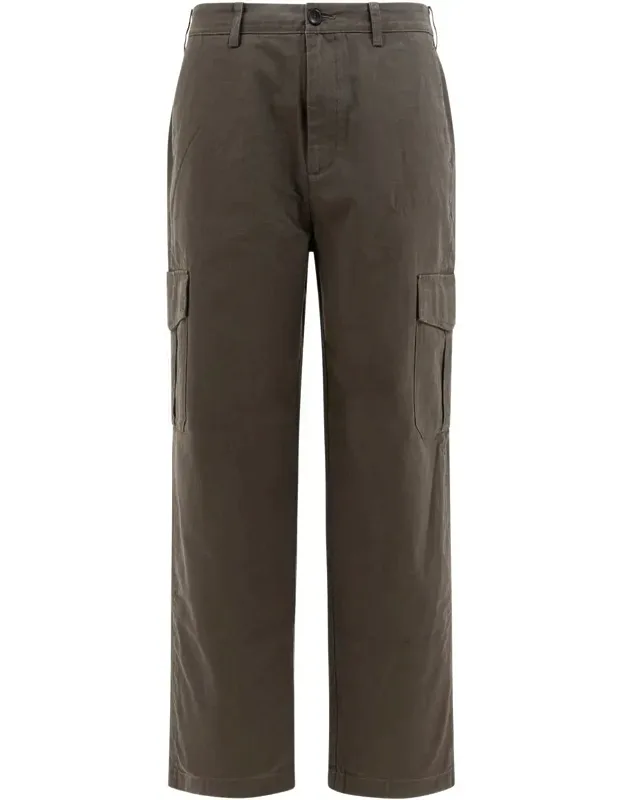 Cotton And Linen Cargo Trousers