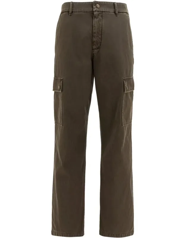 Gabardine Cargo Trousers