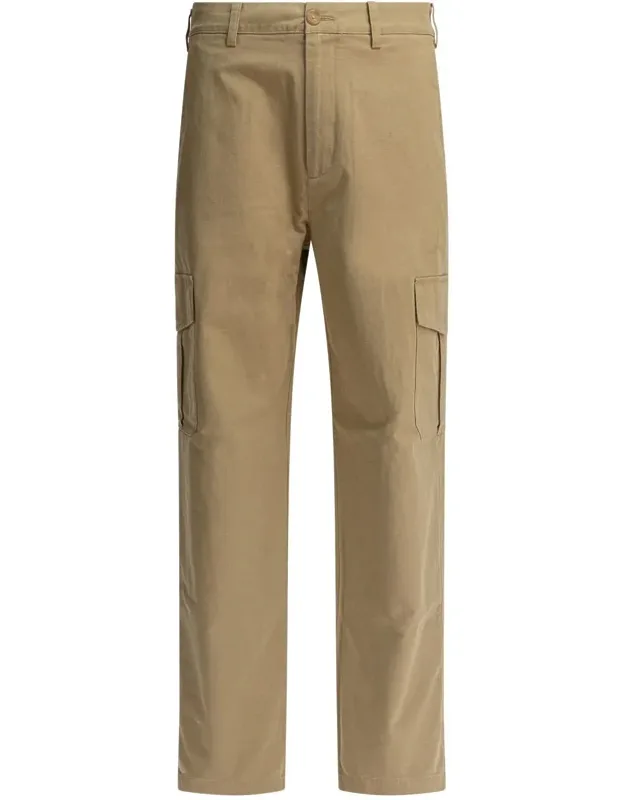 Cotton And Linen Cargo Trousers