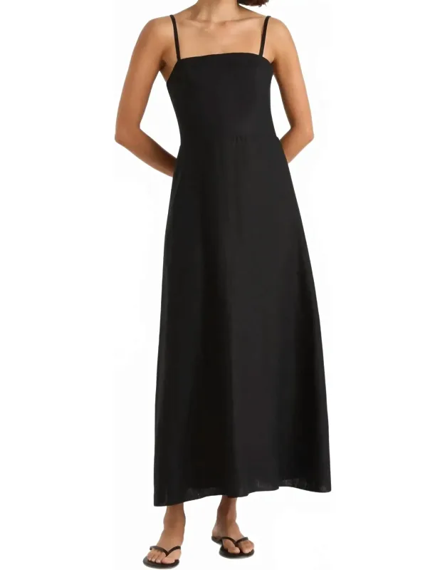 Valerie Linen Midi Dress