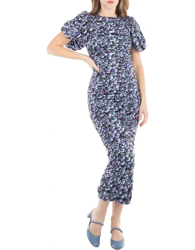 Tap Shoe Comb. Coated Jersey Puffy Dress