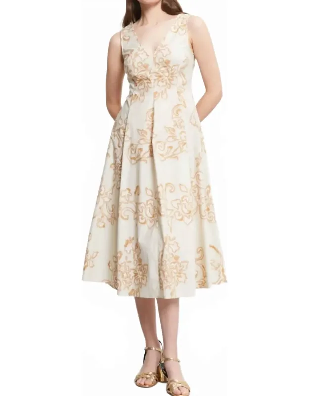 Poplin Midi Dress