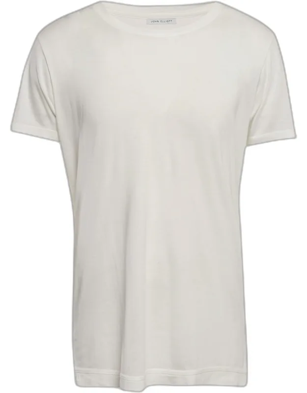 Cream Jersey Crewneck T-shirt