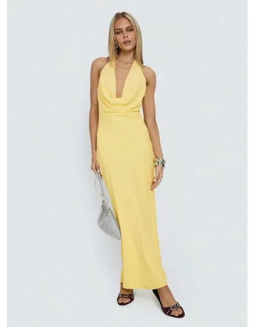 Ocean Boulevard Plunge Maxi Dress