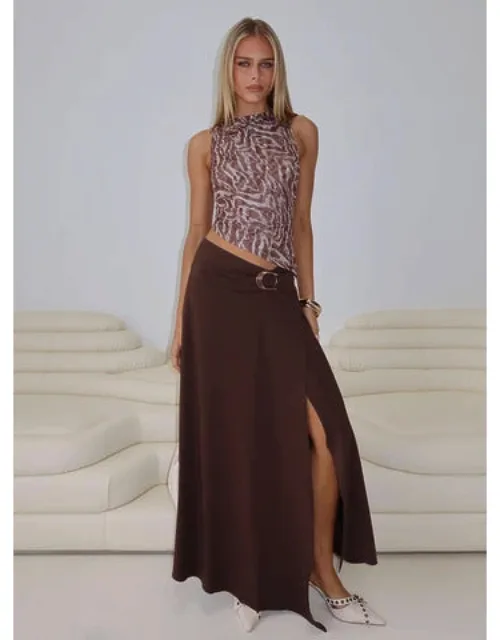 Nola Hardware Slit Maxi Skirt