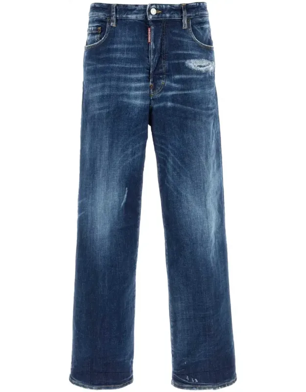 Stretch Denim Loose Jeans