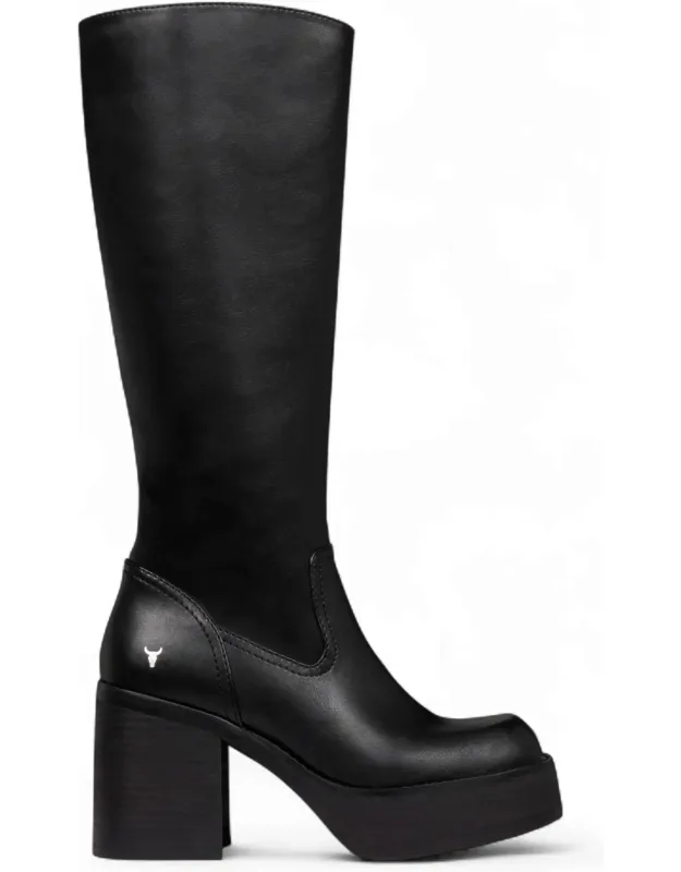 Knee-high Platform Heel Boots
