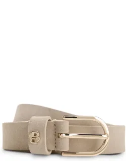 Suede Belt With Double B Monogram