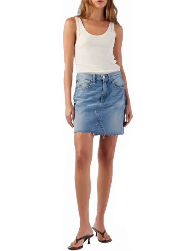 Skirt With Raw Cut Hem