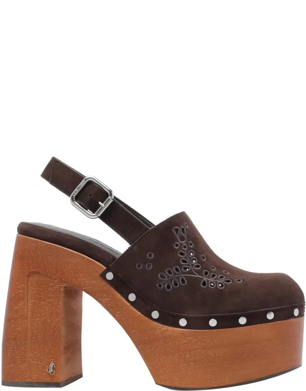 Sandals Suede Upper Buckle Closure