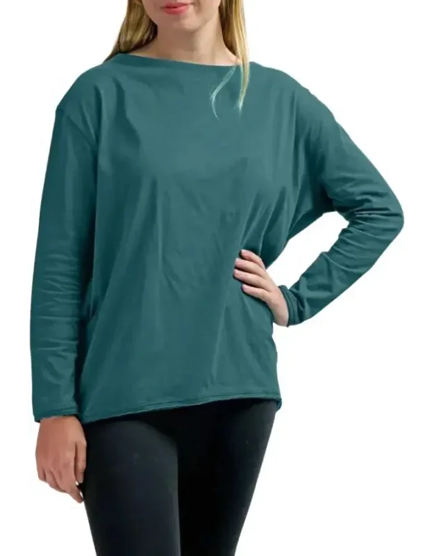 Organic Cocoon Long-sleeve Top
