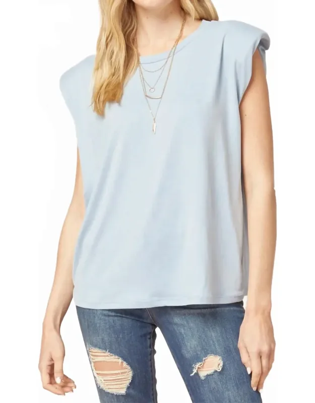 Solid Shoulder Pad Top