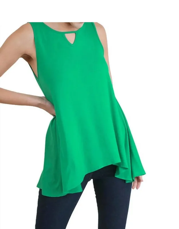 Keyhole Sleeveless Top