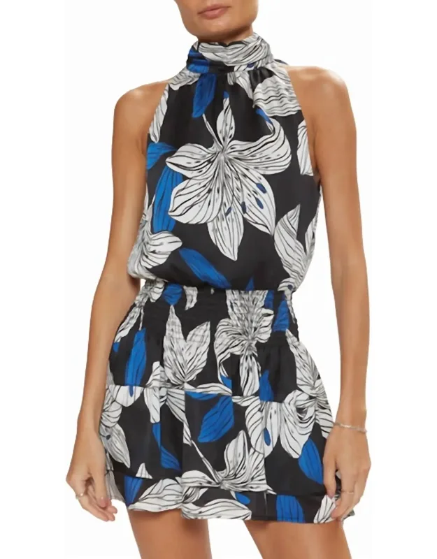 High Neck Mini Dress