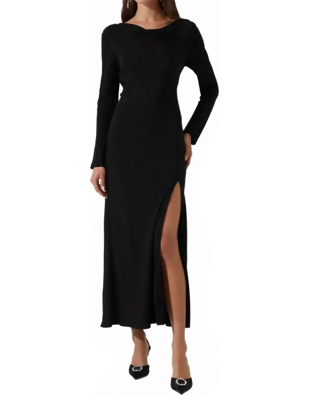 Cowl Neck Maxi Dress