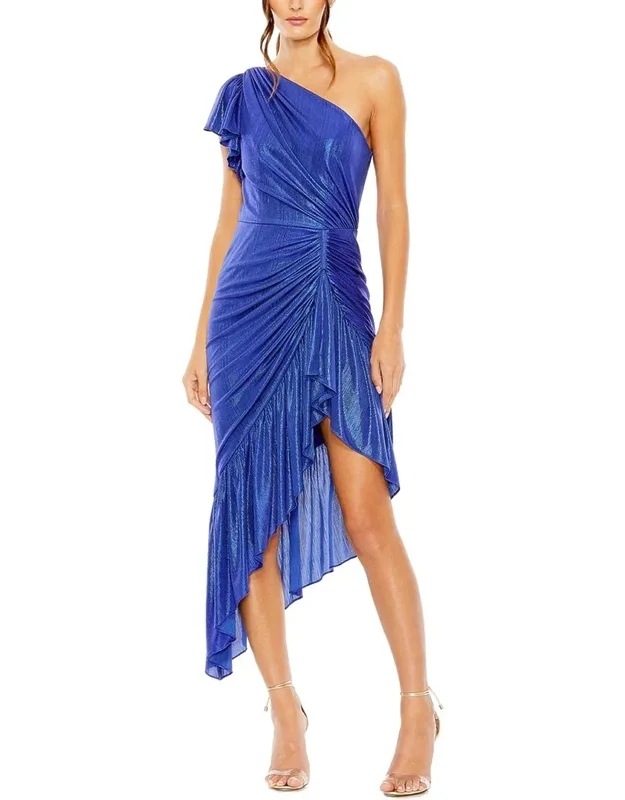 Flutter Sleeve High-low Dress