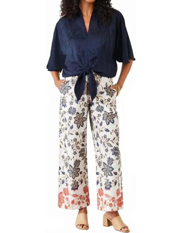 Citrus Splash Drawstring Pants