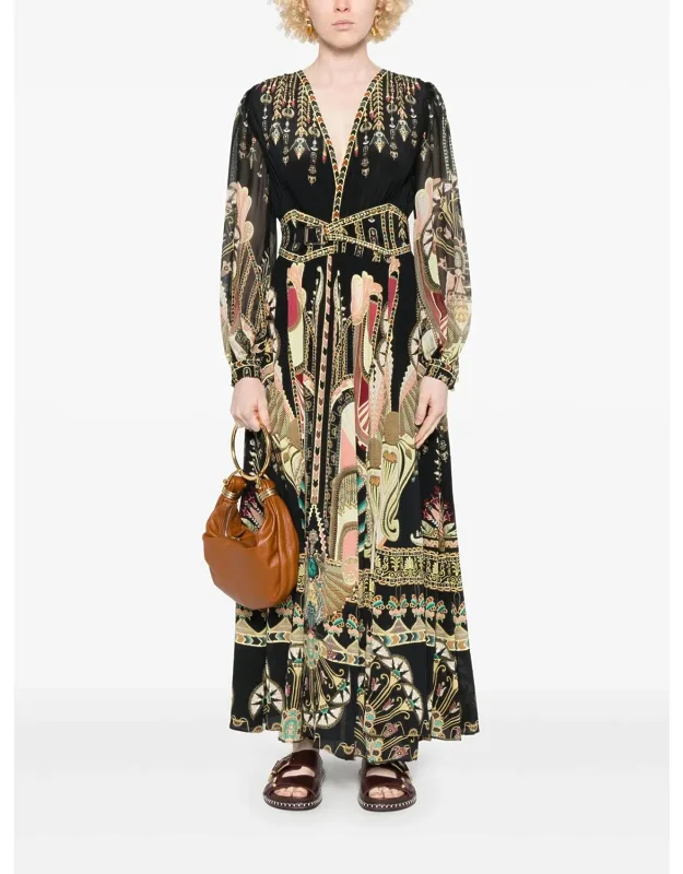 Peak Waistband Maxi Dress