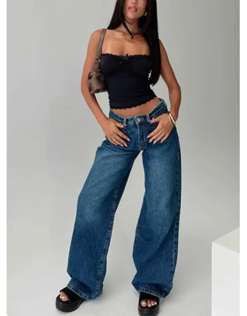 Mid Rise Baggy Jeans