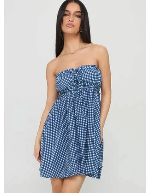 Held My Breath Strapless Babydoll Mini Dress