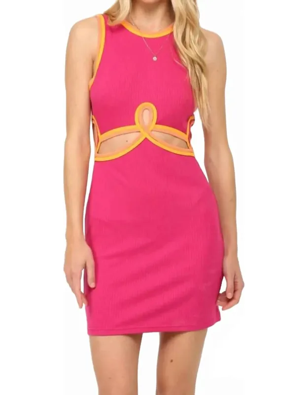 Cosmo Twist Cutout Dress