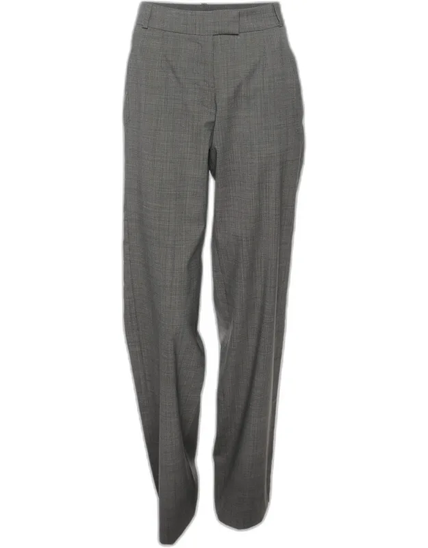 Wool Blend Wide Leg Trousers