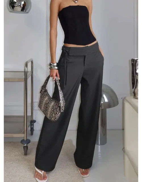 Good Riddance Pleat Tie Slouch Pants