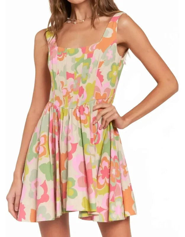 Flirty Florals Mini Dress