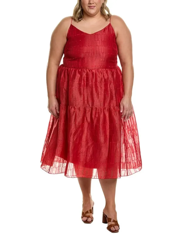 Hartford Linen & Silk-blend Maxi Dress