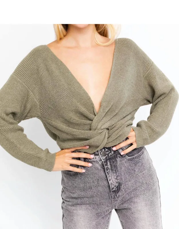Twisted Sweater Top