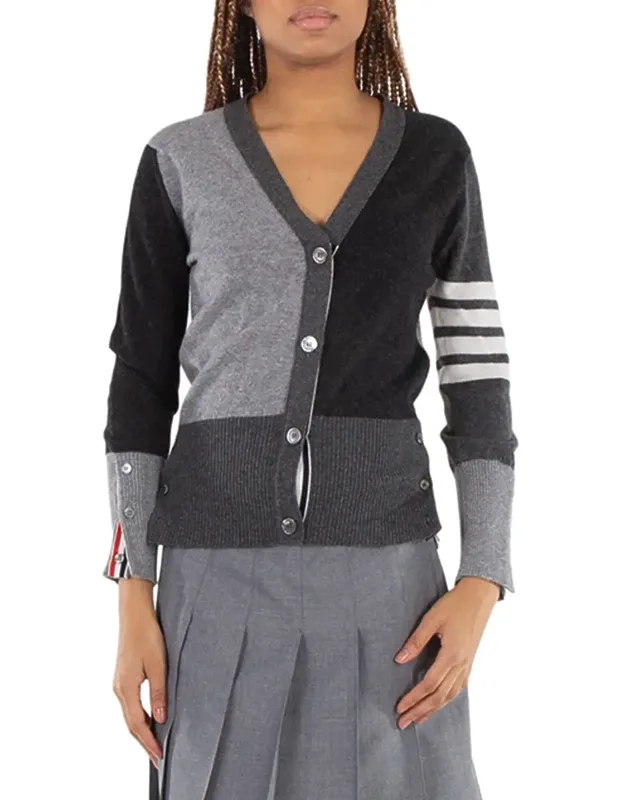V-neck Cashmere Funmix Cardigan