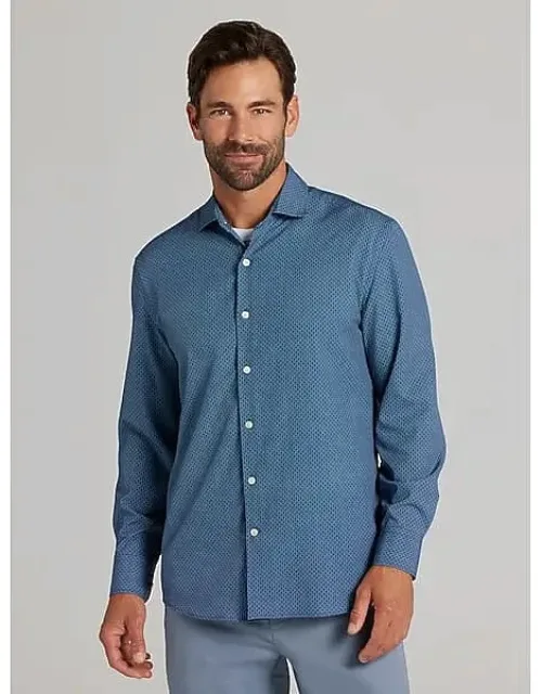 Big & Tall Modern Fit 4-way Stretch Button Up Shirt