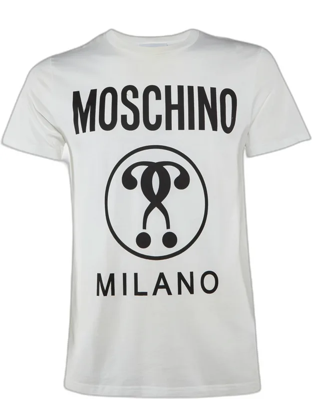 Couture Off White Logo Print Cotton Crew Neck T-shirt