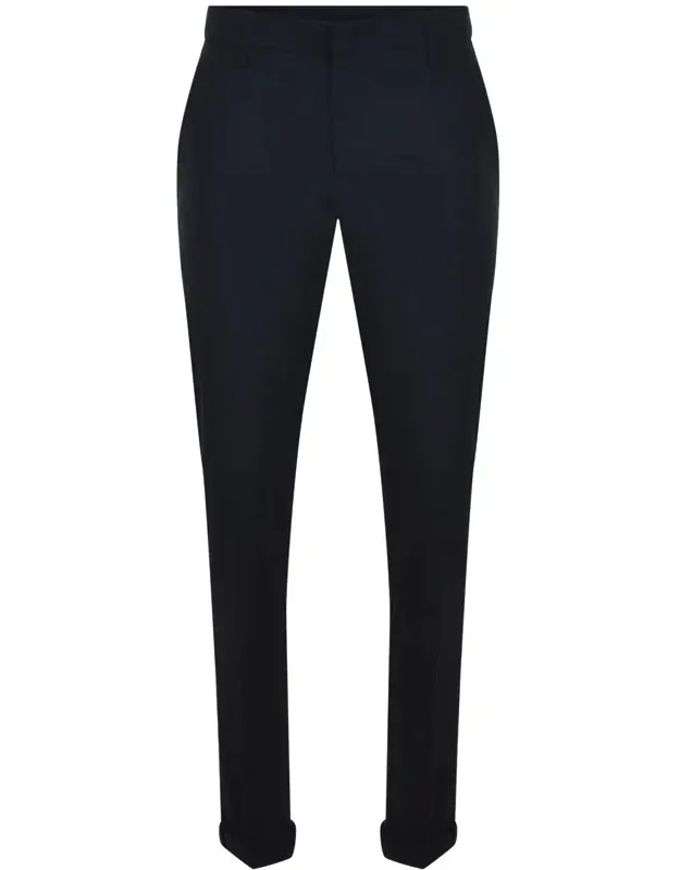 Pants Made Of Wool Blend And Belt Loops