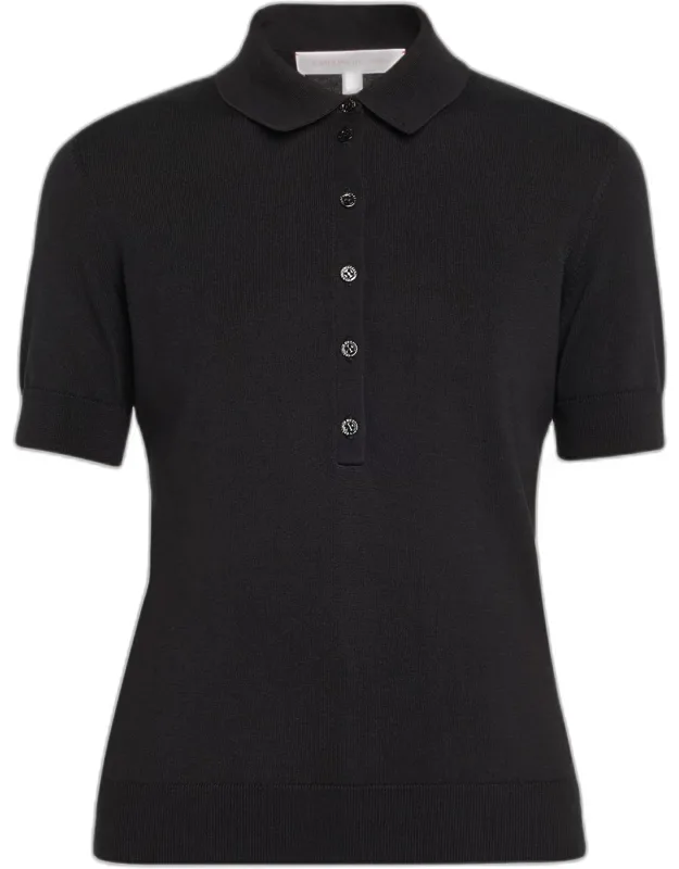 Silk-blend Polo Shirt