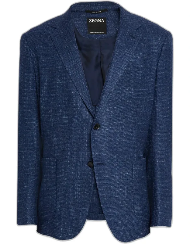 Textured Winter Crossover Blazer