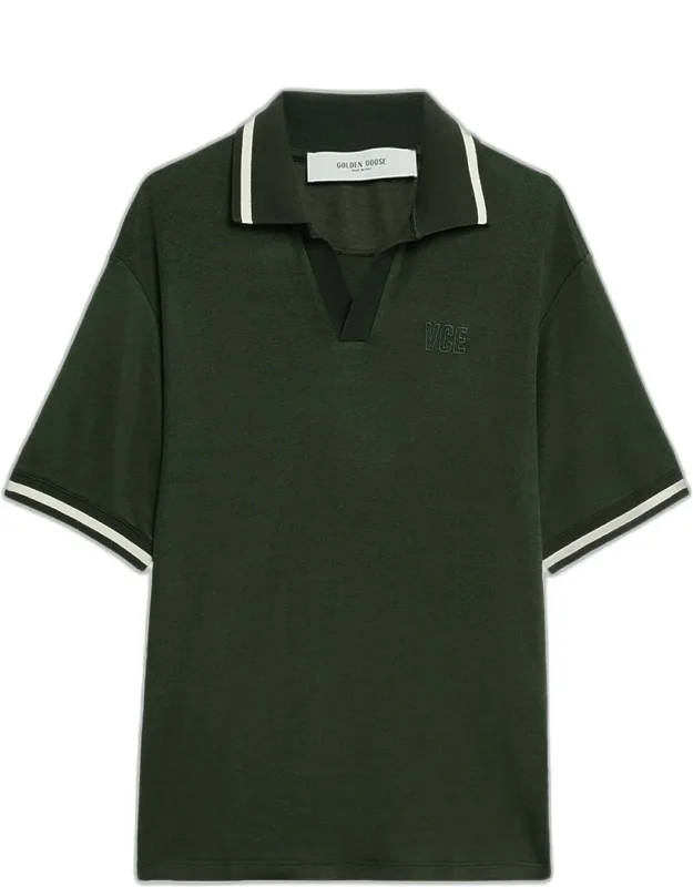 Jersey Embroidered Polo Shirt