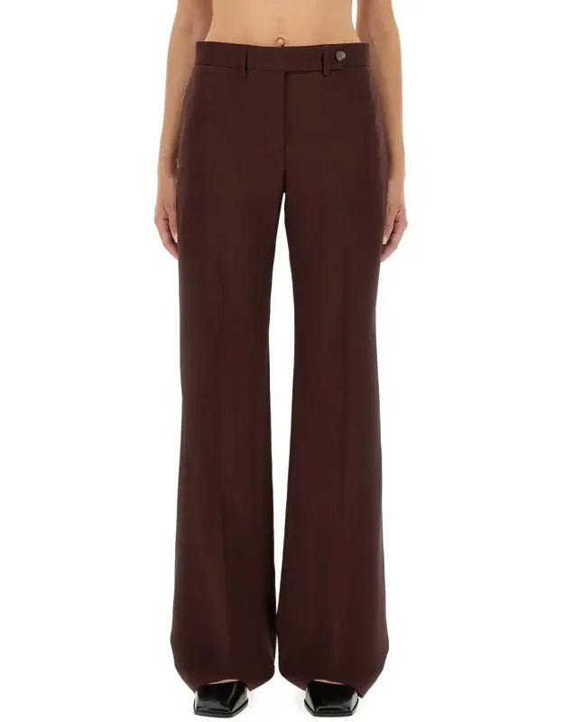 Wool Bootcut Pants