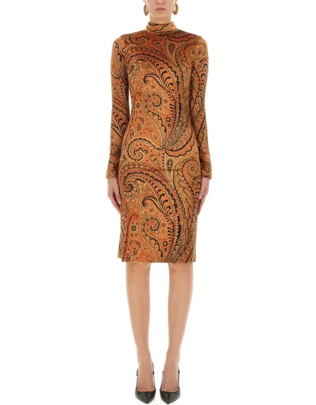 Paisley Print Dress