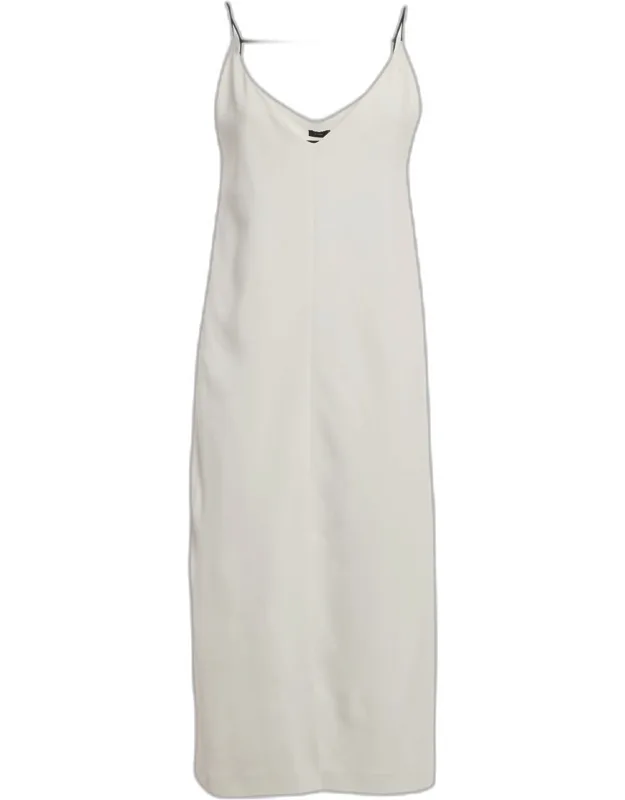 Stretch Crepe Midi Dress