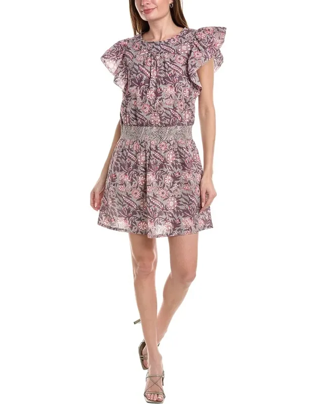 Smocked Waist Mini Dress