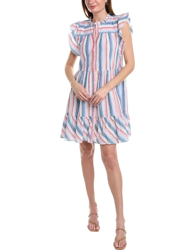 Button Down Peplum Dress