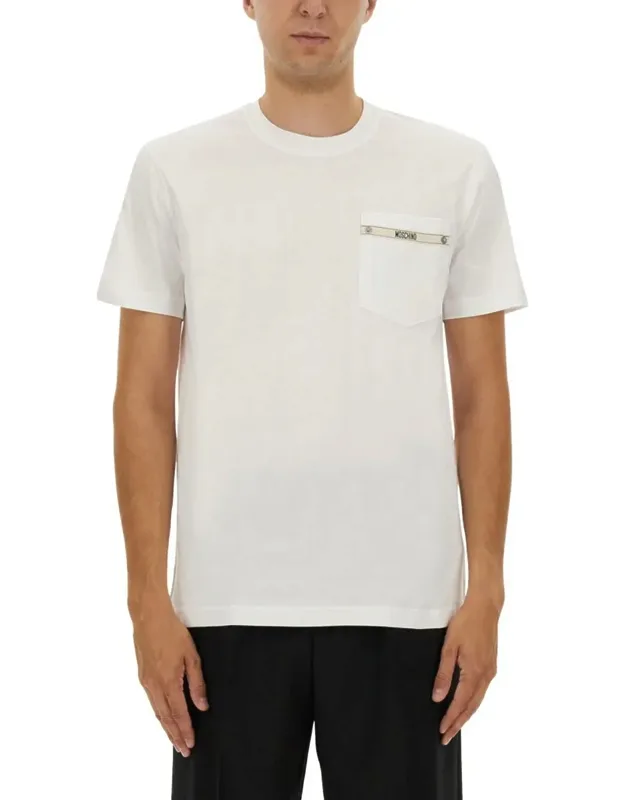 T-shirt With Logo Ribbon