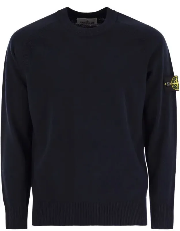 Crew-neck Jumper With Raglan Sleeves And Ribbed Edges