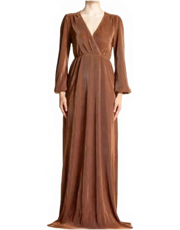 Pleated Maxi Dress