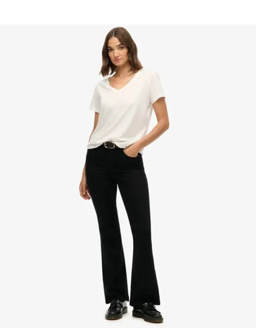 Organic Cotton High Rise Flare Jeans